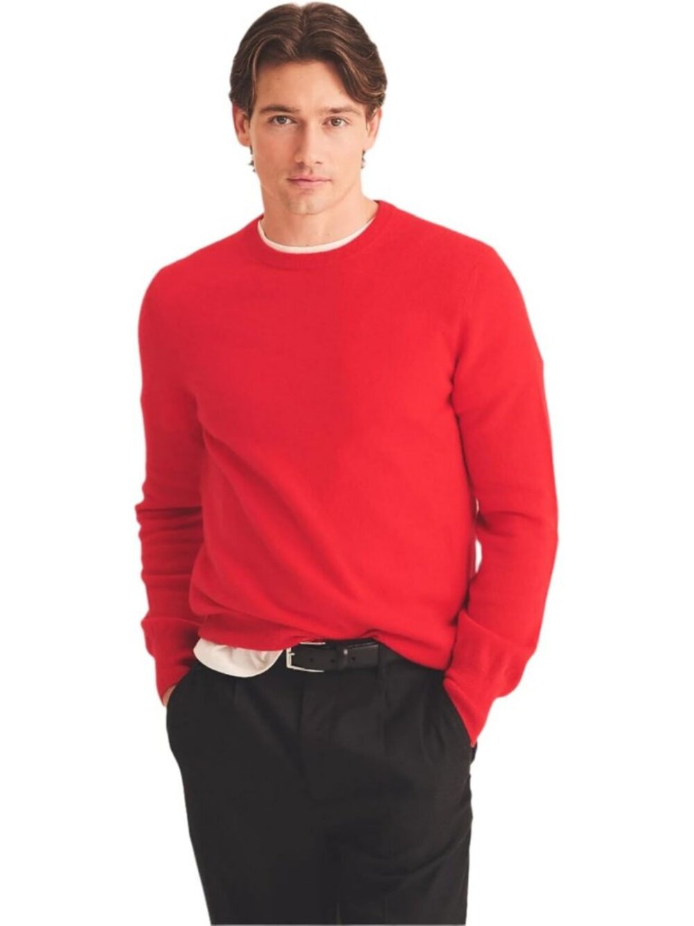 Luxurious Cashmere Crewneck Sweater for Men | Soft, Cozy, Stylish Knitwear